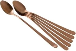 Amefa Austin 1410, 1410AETR06AV6 Cucharas Para Sorbete / Cucharas Para Latte Macchiato De Cobre, 6 Piezas