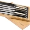 Laguiole En Aubrac Juego De Cuchillos Para Carne 6-unidades De Cuerno Mixto, 62C99CKI