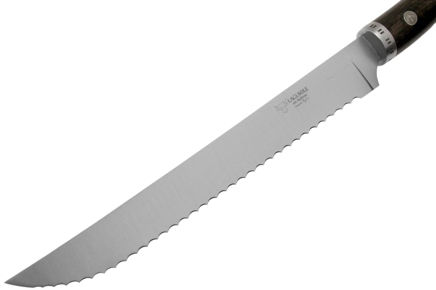Laguiole En Aubrac Gourmet PGO25EBI Cuchillo De Pan ébano 25 Cm - Imagen 3