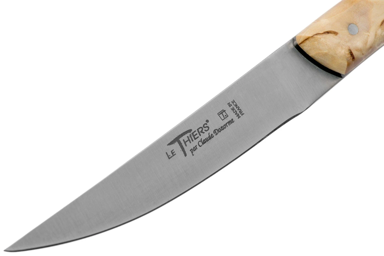 Claude Dozorme Le Thiers Juego De Cuchillos Para Carne 4-piezas, Madera De Abedul Negra - Imagen 3