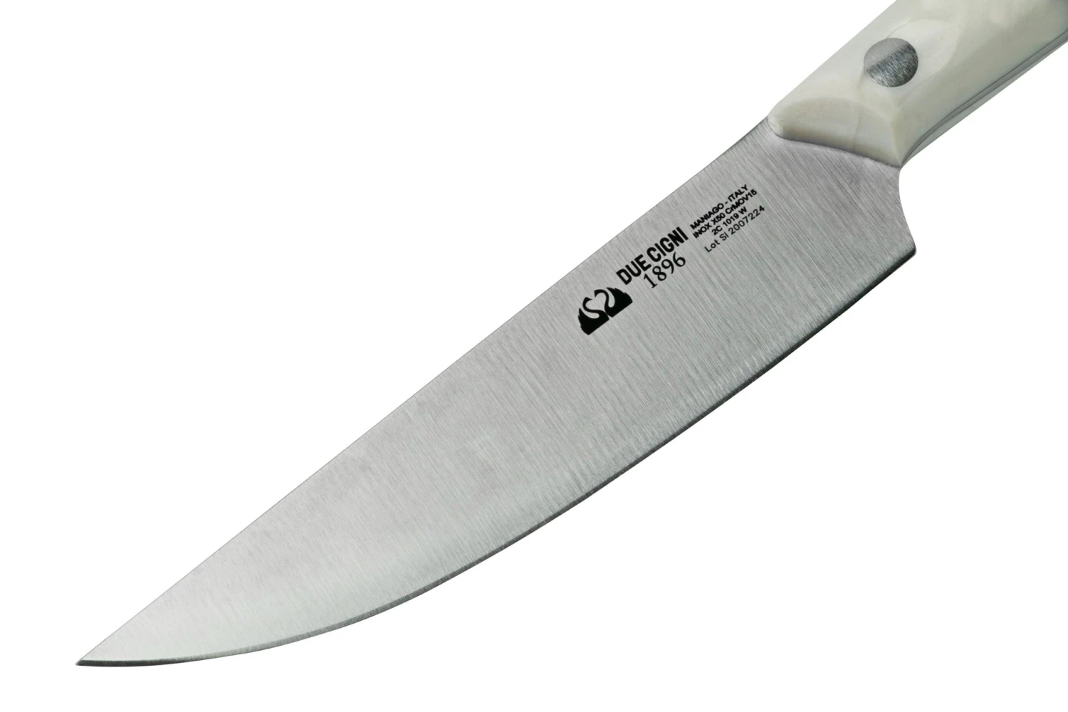 Due Cigni 1896 America 2C1019WSET6, Juego De Cuchillos Para Carne De 6 Piezas, Blanco - Imagen 3