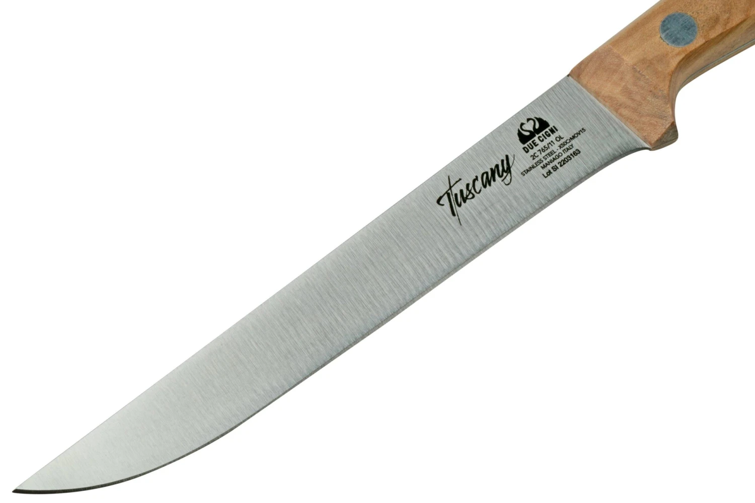 Due Cigni Tuscany 2C765-11OL Cuchillo Para Carne 11 Cm Madera De Olivo - Imagen 3