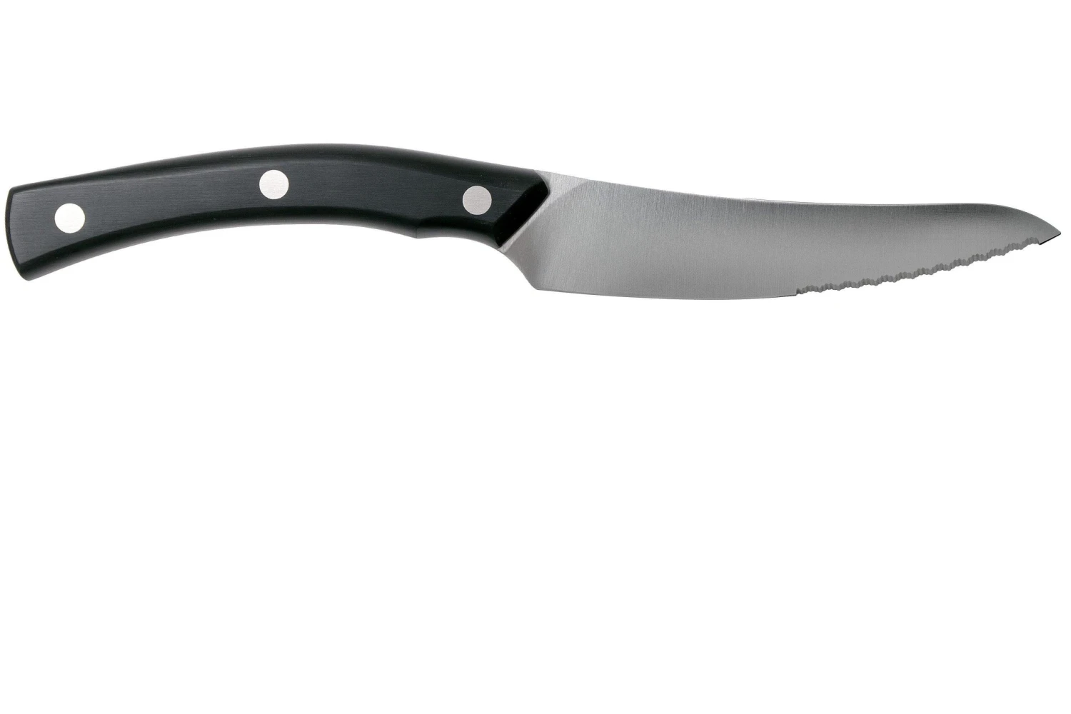 Due Cigni Arne Line Cuchillo Dentado Para Carne 11 Cm, Negro - Imagen 2