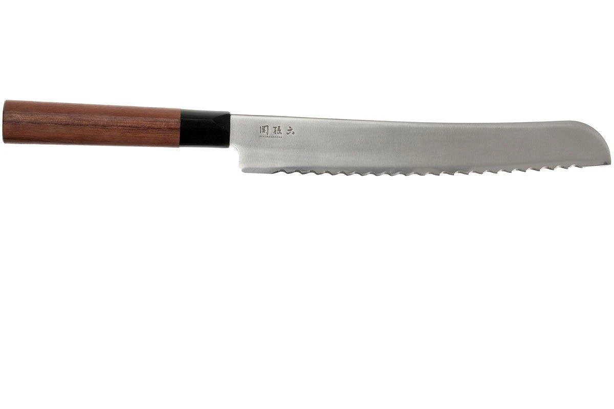 Kai Shun Seki Magoroku Redwood Cuchillo De Pan 0225B 22,5 Cm - Imagen 2