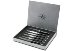 Forge Laguiole Set De 6 Juego De Cuchillos Para Carne, Cuerno Negro, T62MINBN
