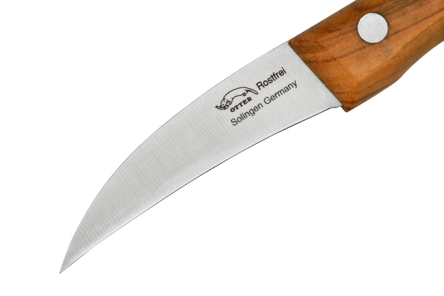 Otter Paring Knife 1011 OL Curved Stainless Olive, Pelador - Imagen 3