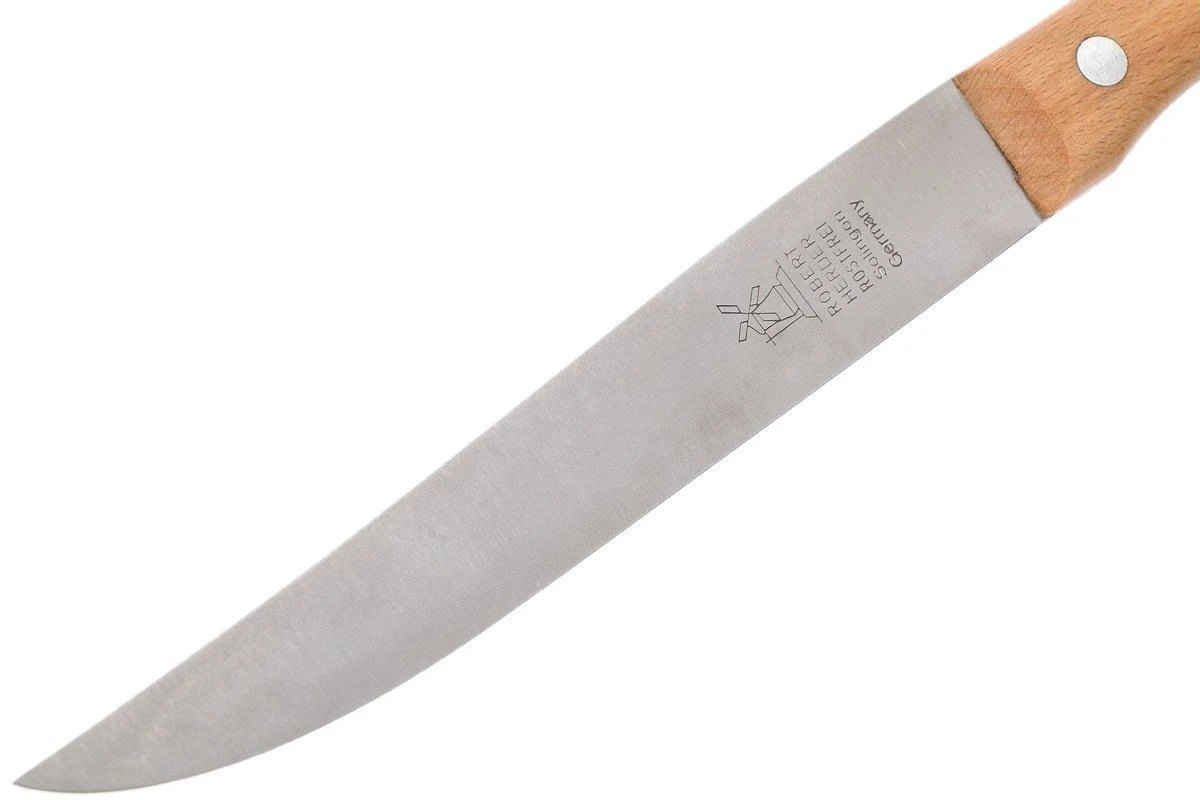 Robert Herder Cuchillo Multiusos Straight Classic Haya Roja, Acero Inoxidable - Imagen 3