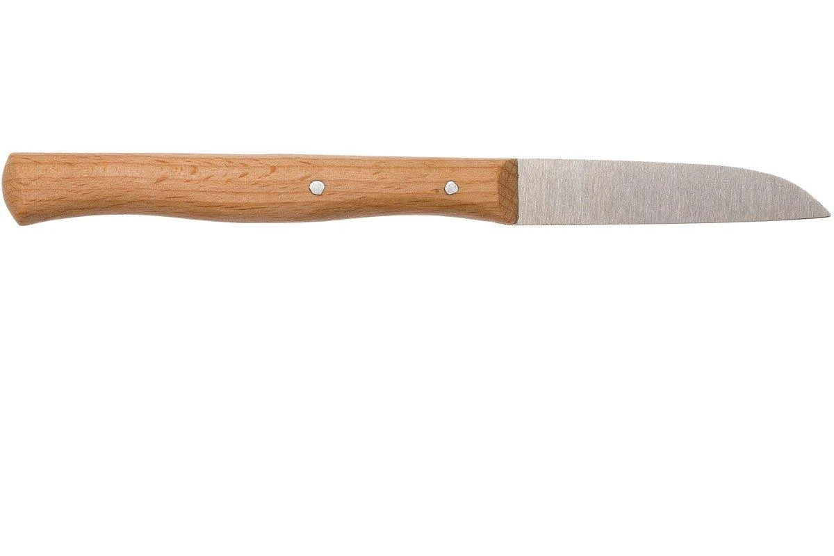 Robert Herder Cuchillo De Pelar Straight Classic, Madera De Haya Roja Acero Inoxidable, 6,5 Cm - Imagen 2