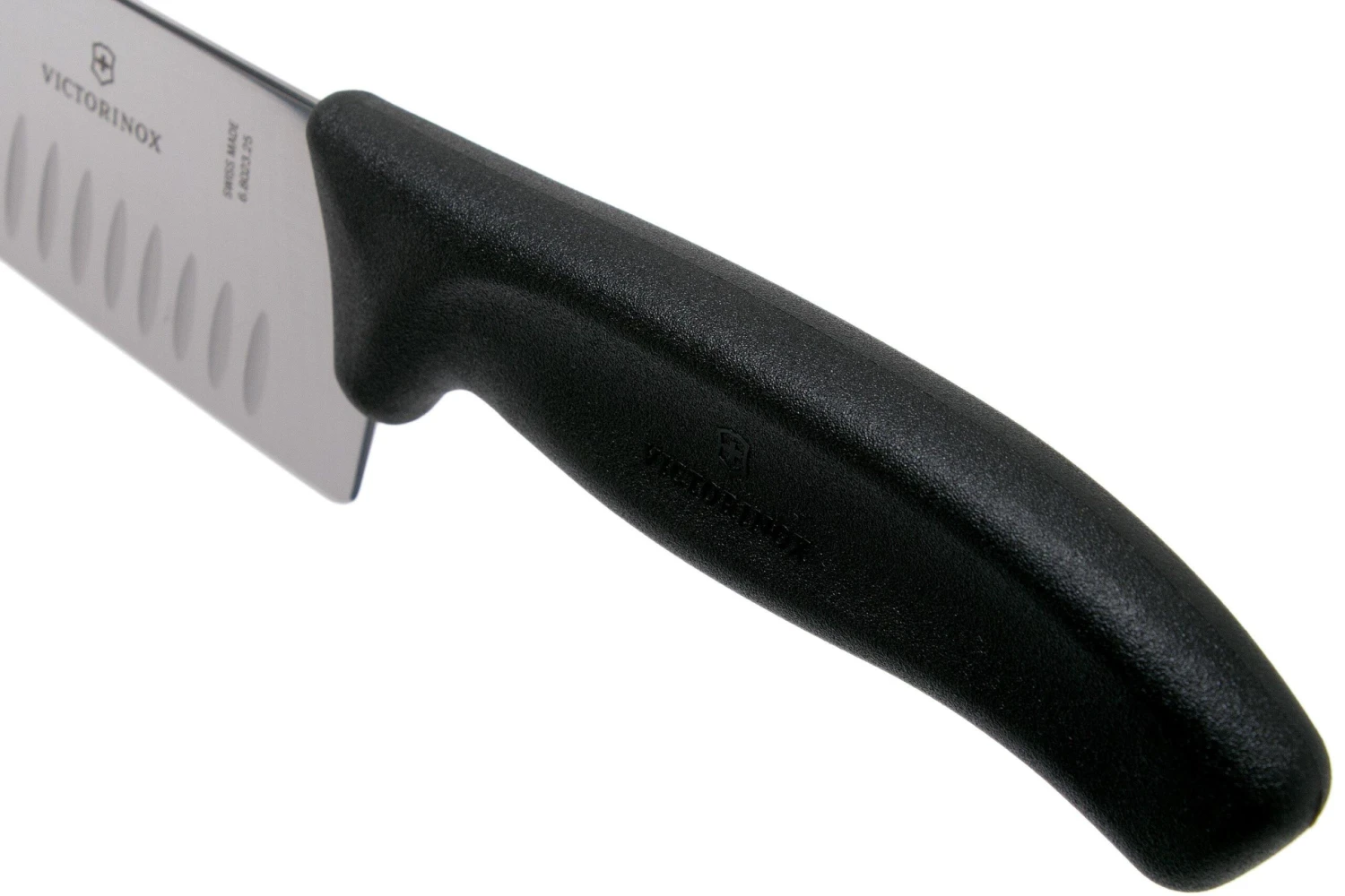 Victorinox SwissClassic 6.8023.25G Cuchillo Para Trinchar Con Hoyuelos 25 Cm, Negro - Imagen 5