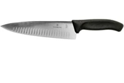 Victorinox SwissClassic 6.8083.20G Cuchillo De Chef Con Hoyuelos 20 Cm, Negro