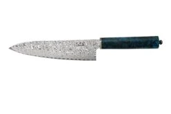 Xin Cutlery XinCraft XC132 Cuchillo De Chef Azul Arce Spalted Tailpin 20 Cm