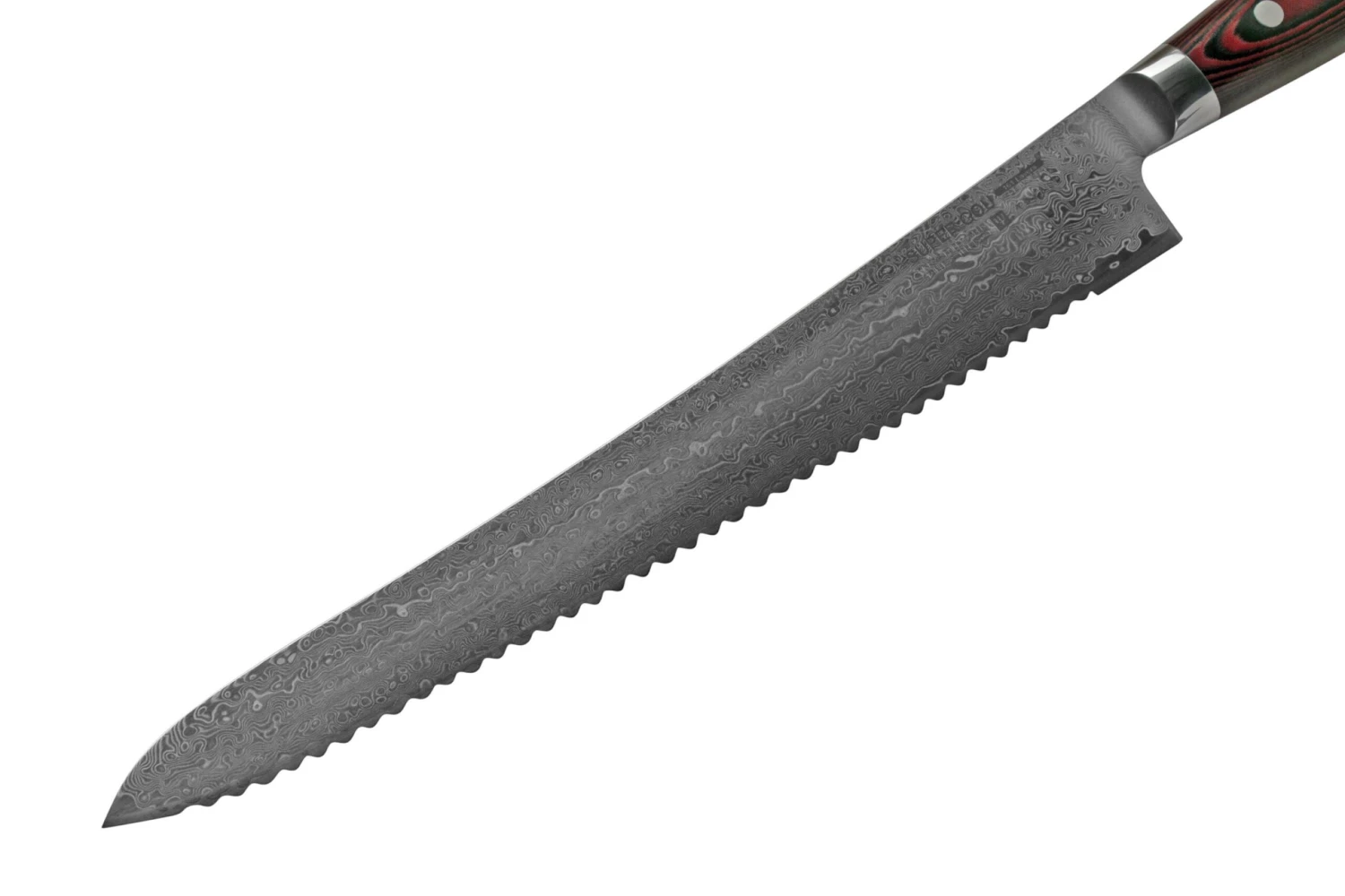 Yaxell Super Gou 37138 Cuchillo De Pan Acero De Damasco De 161 Capas, 27 Cm - Imagen 3