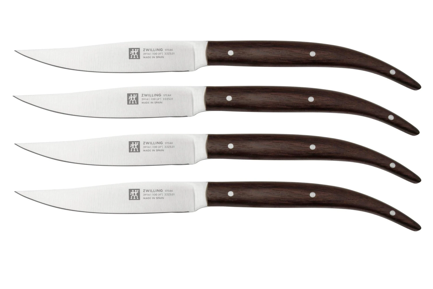 Zwilling Steak 39161, Juego De 4 Cuchillos Para Carne, Palisandro